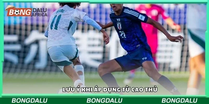 Lưu ý khi áp dụng từ cao thủ